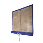 Royal Blue Bamboo Chick Blind – Stylish & Durable Window Covering